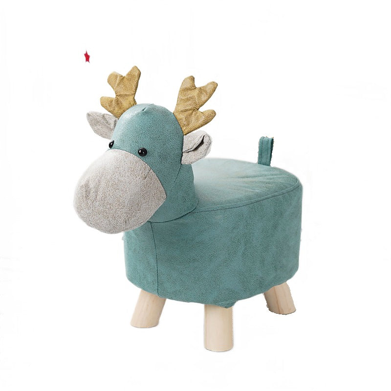 Technology cloth children's small stool household animal shoe changing stool