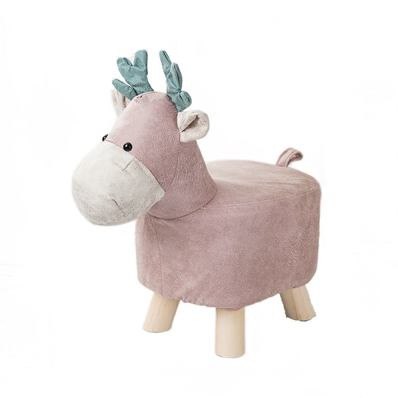 Technology cloth children's small stool household animal shoe changing stool