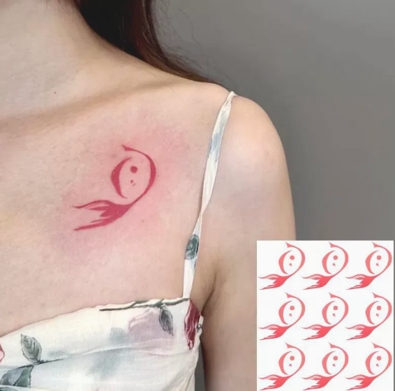 Love and Deepspace Rafayel Garland Lily Contract Mark Temporary Tattoo Sticker | Waterproof Long-Lasting Anime Cosplay Body Decal