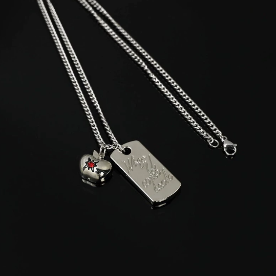 Love and Deepspace Caleb Titanium Steel Cosplay Pendant Necklace | Character Inspired Anime Jewelry Collectible Gift