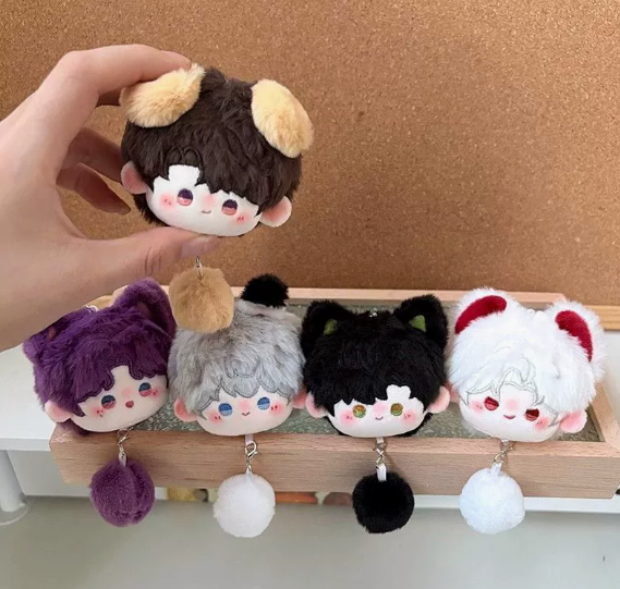 Love and Deepspace Rafayel Cute Tangyuan Plush Keychain | Chibi Stuffed Doll Pendant Anime Collectible Gift