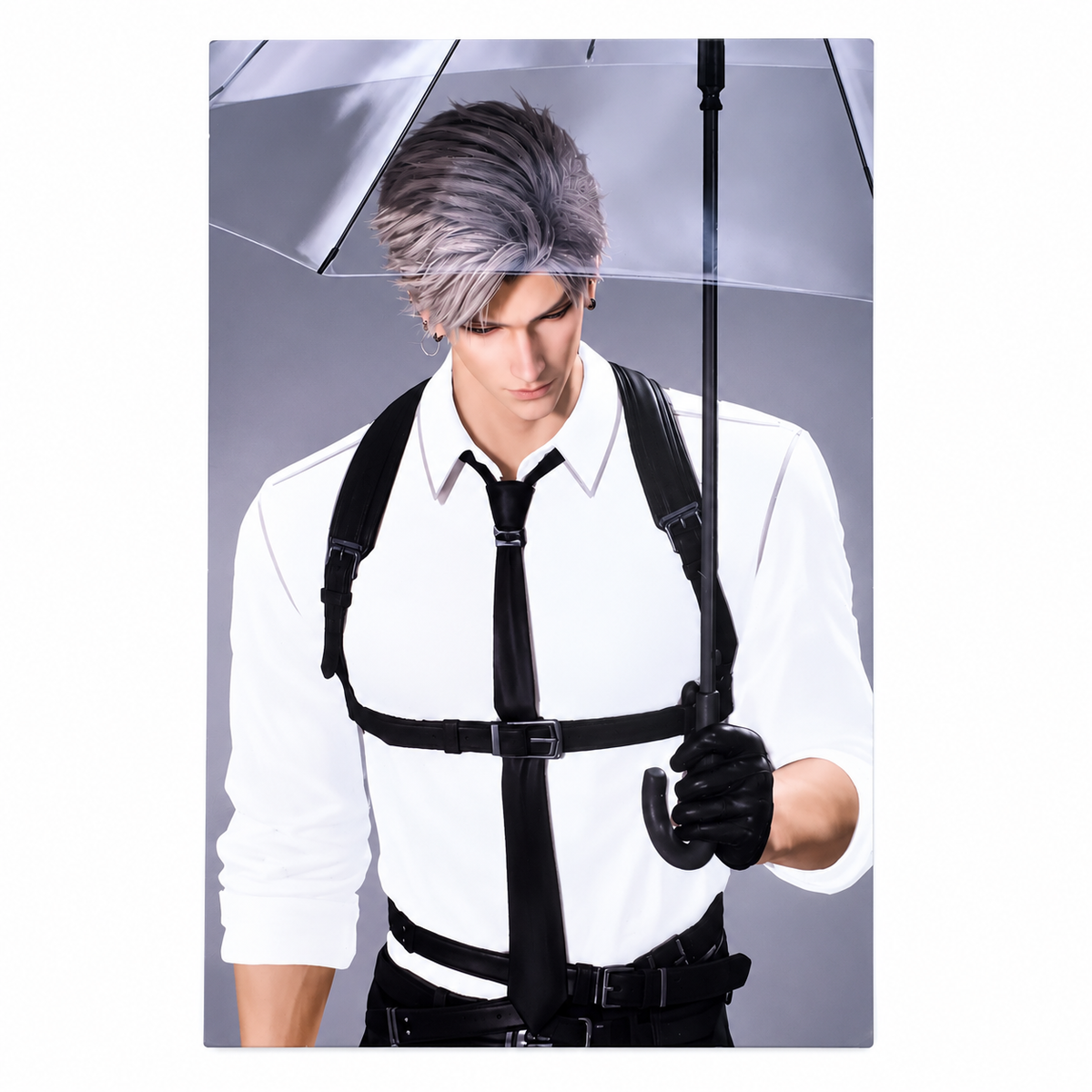 Love and Deepspace Sylus Water Reactive Postcard | Color Changing Collectible Card Anime Game Merchandise Gift