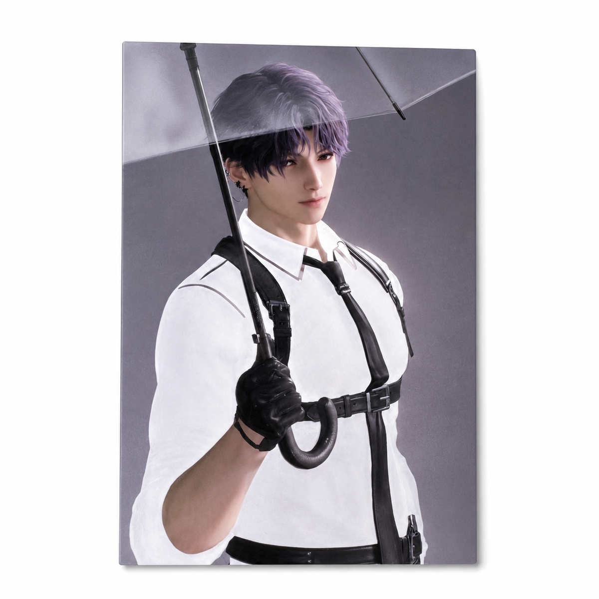 Love and Deepspace Rafayel Water Reactive Postcard | Color Changing Collectible Card Anime Game Merchandise Gift