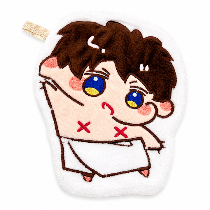 Love and Deepspace Caleb Coral Fleece Hand Towel | Ultra Soft Absorbent Kitchen & Bathroom Hanging Towel Anime Collectible Gift