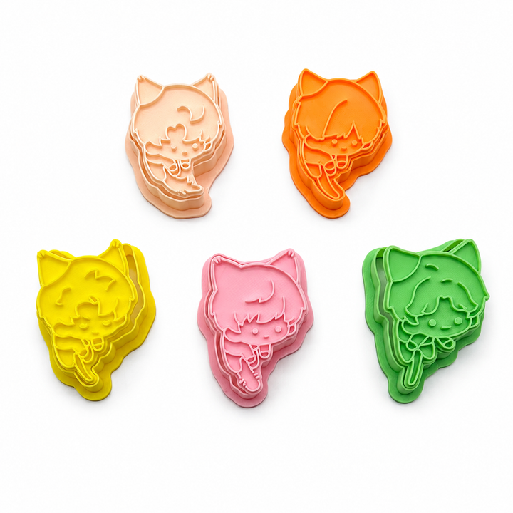 Love and Deepspace Meow Meow Cookie Cutter | Cute Character Cookie Mold Baking Tool Anime Fan Gift
