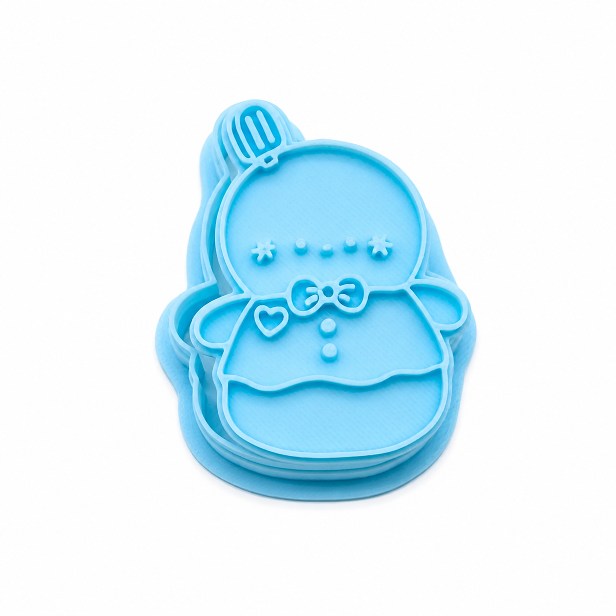 Love and Deepspace Smiling Snowman Cookie Cutter | Cute Character Cookie Mold Baking Tool Anime Fan Gift