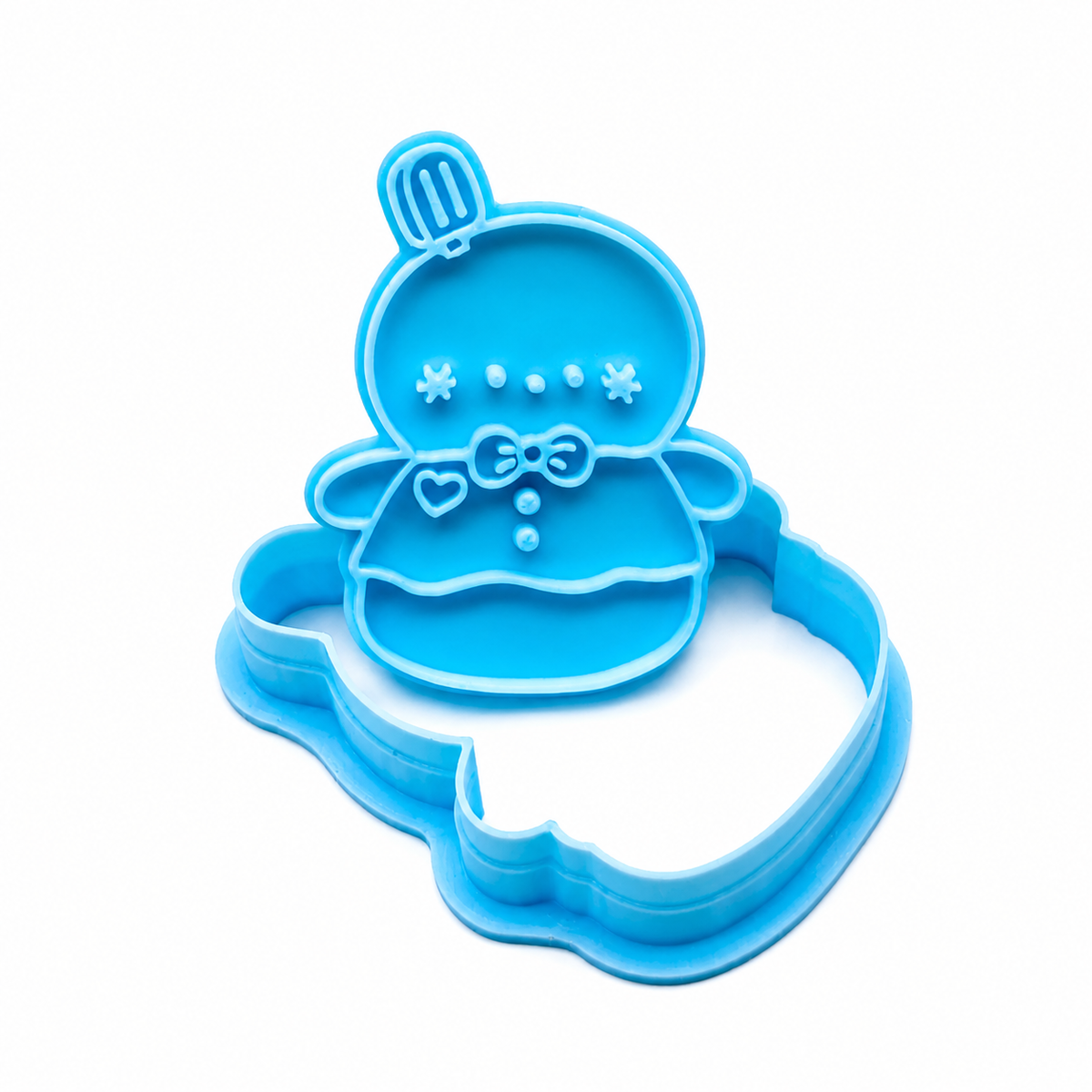 Love and Deepspace Smiling Snowman Cookie Cutter | Cute Character Cookie Mold Baking Tool Anime Fan Gift
