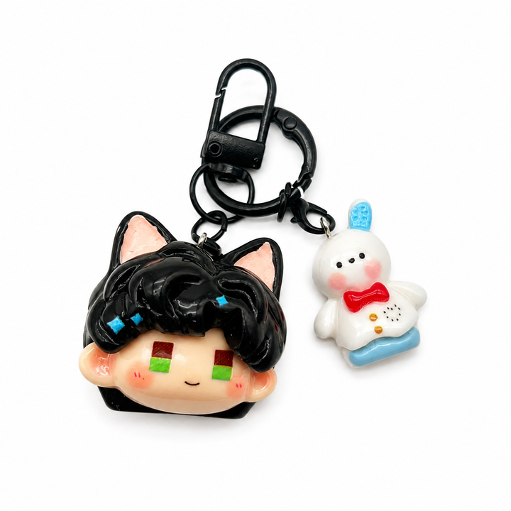 Love and Deepspace Zayne Resin Keychain | Anime Character Bag Charm Backpack Pendant Collectible Gift