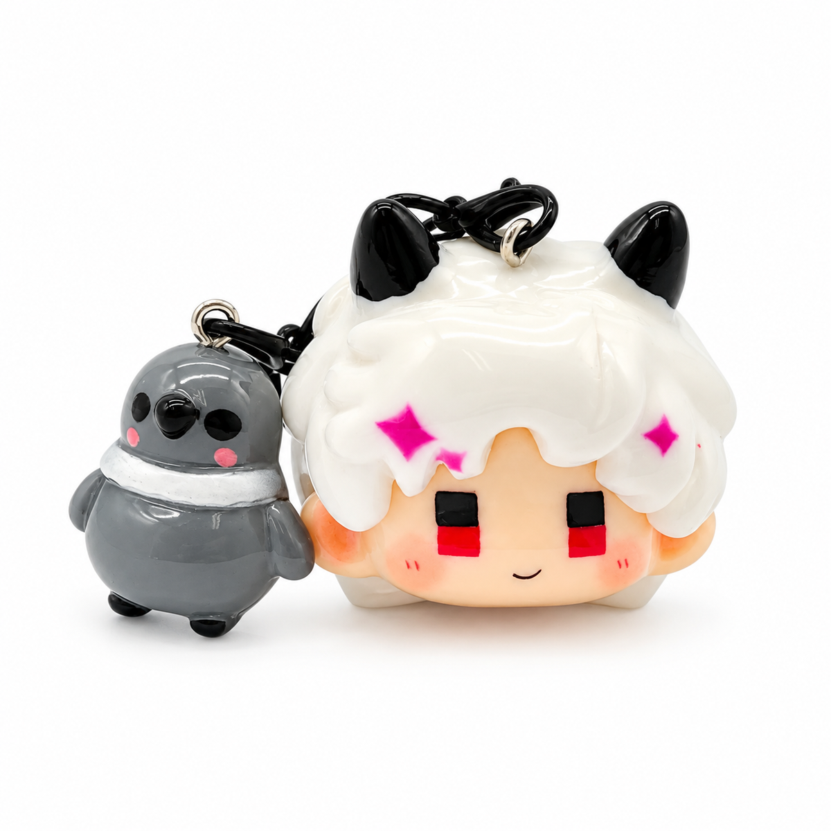 Love and Deepspace Sylus Resin Keychain | Anime Character Bag Charm Backpack Pendant Collectible Gift