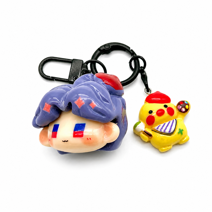 Love and Deepspace Rafayel Resin Keychain | Anime Character Bag Charm Backpack Pendant Collectible Gift