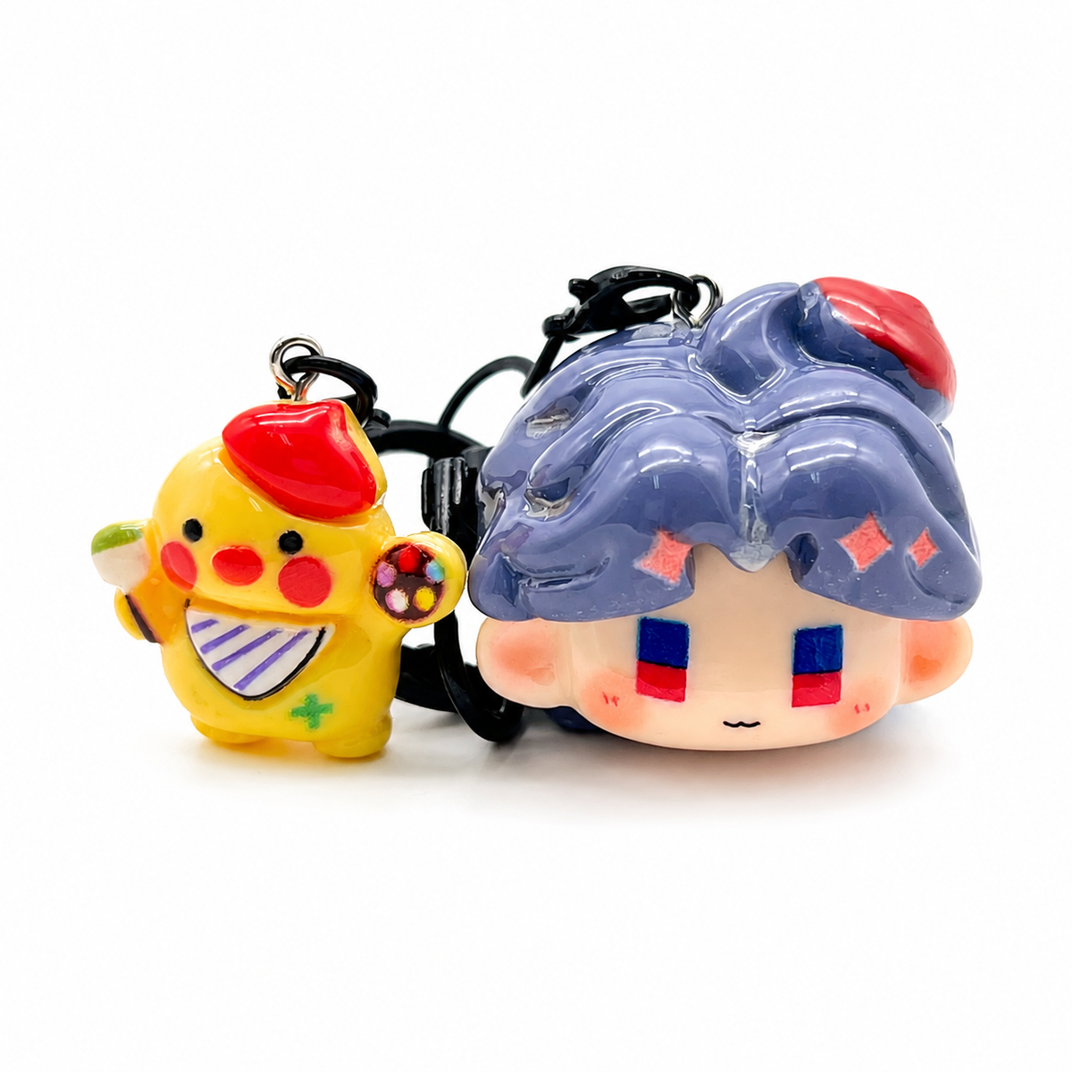 Love and Deepspace Rafayel Resin Keychain | Anime Character Bag Charm Backpack Pendant Collectible Gift