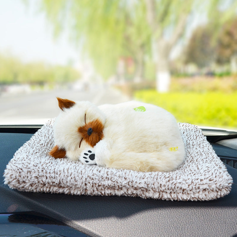 Lifelike Cat Bamboo Charcoal Bag Car Accessories