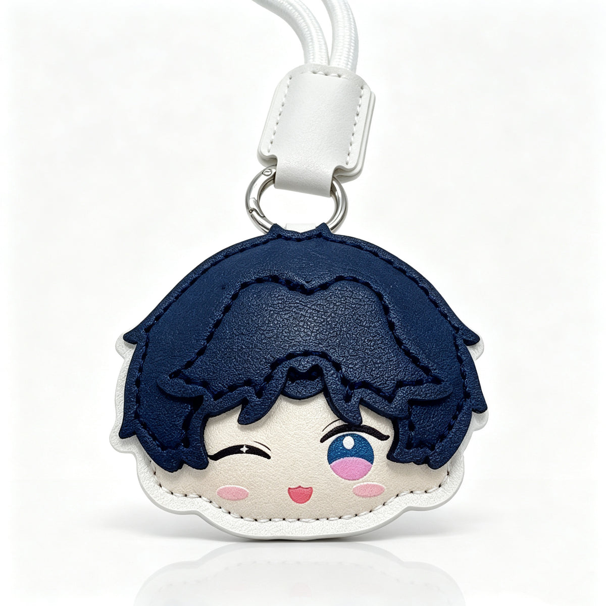 Love and Deepspace Rafayel Cute Leather Bag Charm | Anime Keychain Pendant Collectible Gift