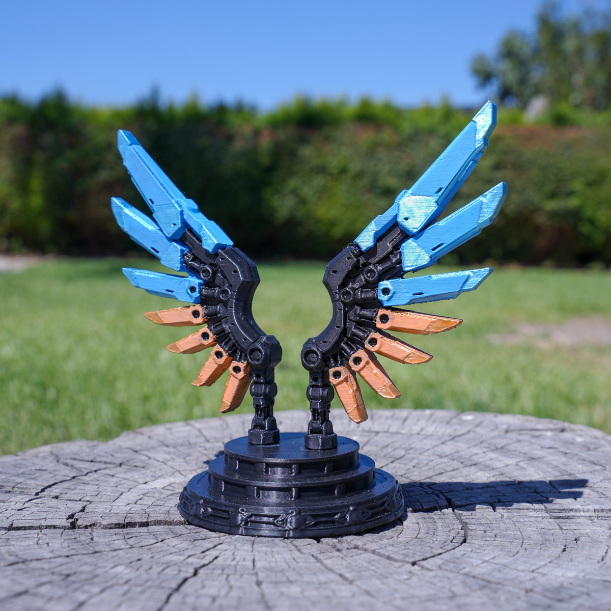 Love and Deepspace Caleb Doll Wing Display Stand | 3D Printed Mechanical Wings & Doll Display Accessory