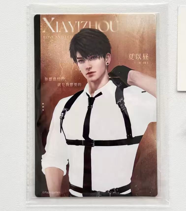 Love and Deepspace Caleb x MollyTea Official Water-Sensitive Card | Collectible Character Card