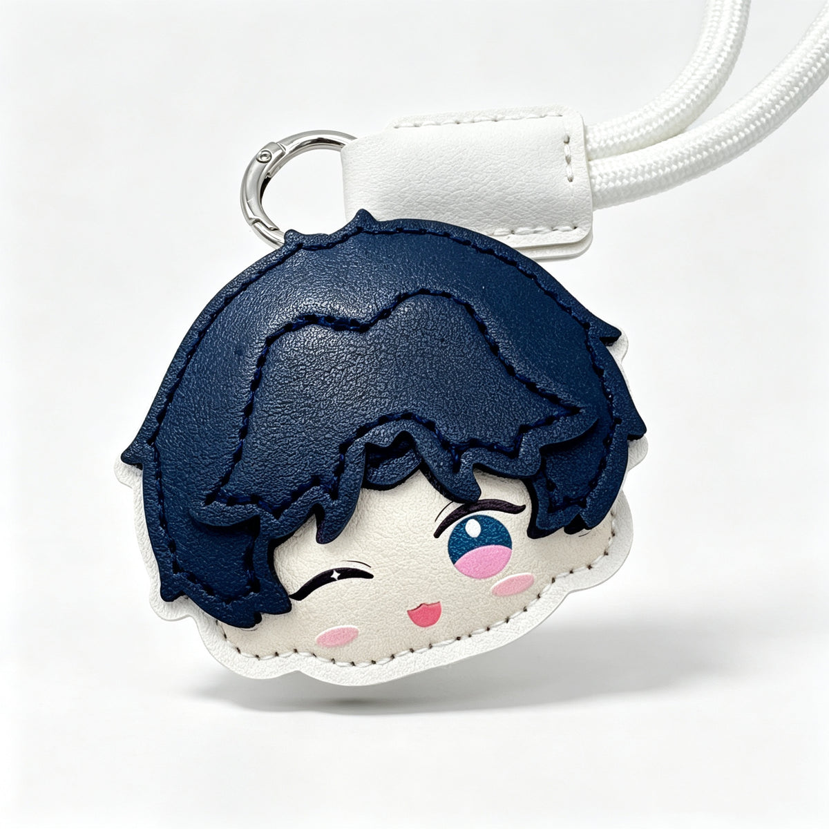 Love and Deepspace Rafayel Cute Leather Bag Charm | Anime Keychain Pendant Collectible Gift