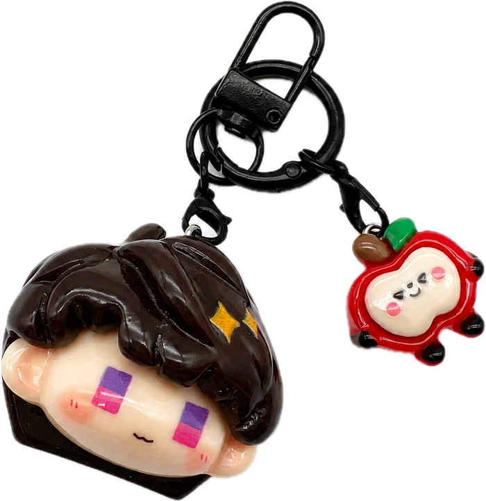 Love and Deepspace Caleb Resin Keychain | Anime Character Bag Charm Backpack Pendant Collectible Gift