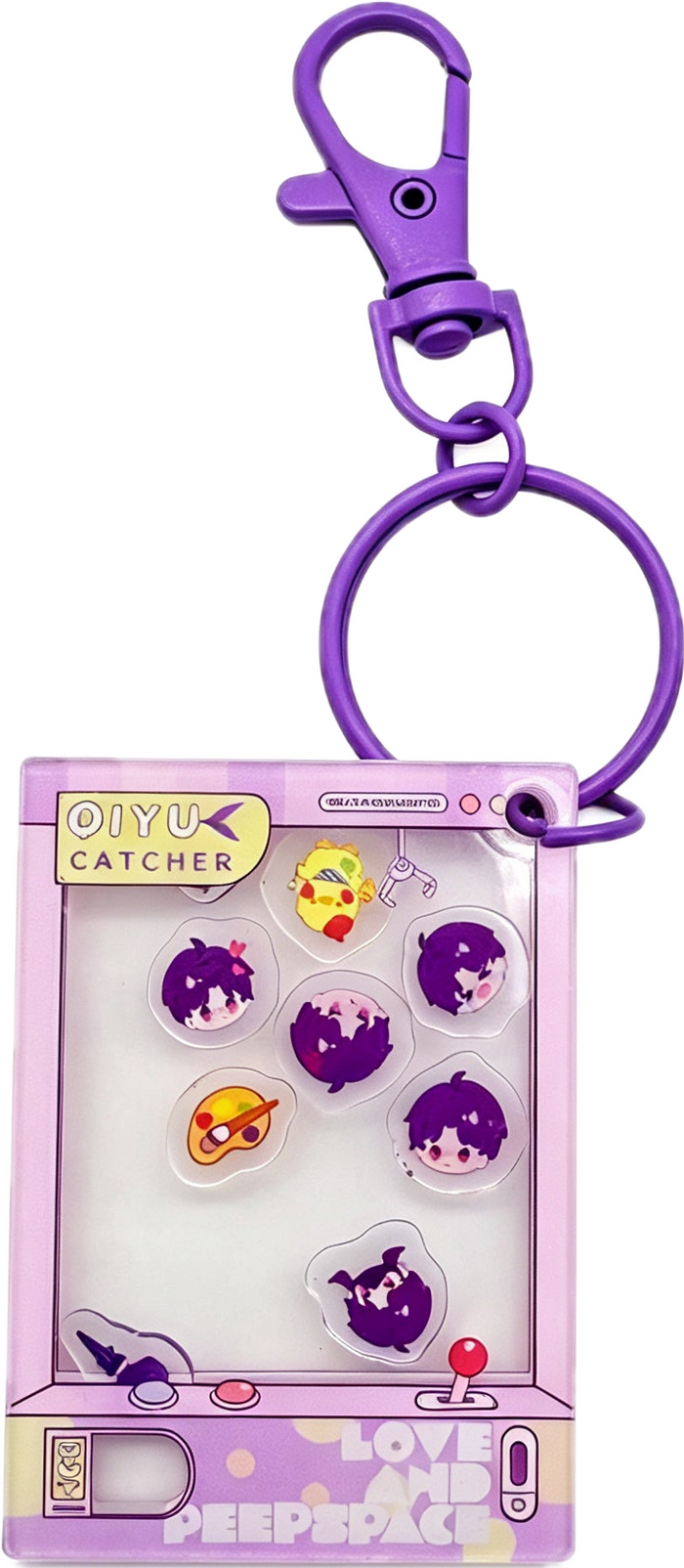 Love and Deepspace Rafayel Acrylic Shaker Bag Charm | Cute Chibi Anime Collectible
