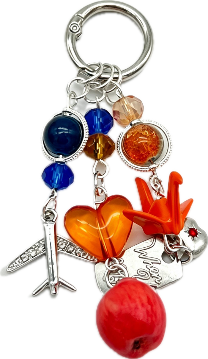 Love and Deepspace Caleb Origami Crane Acrylic Keychain Charm | Phone Strap, Bag Charm, Anime Collectible Gift