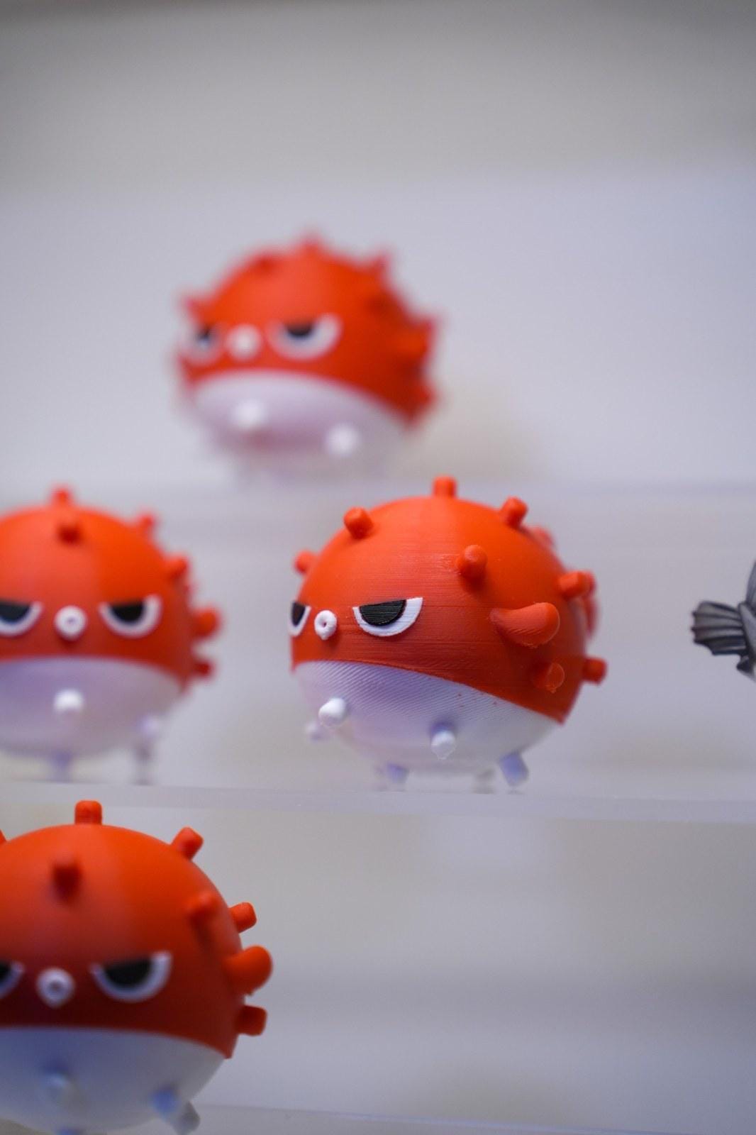 Rafayel Bobo Fish - Love and Deepspace 3D Printed Figurine, Mini Desk Collectible — view 4