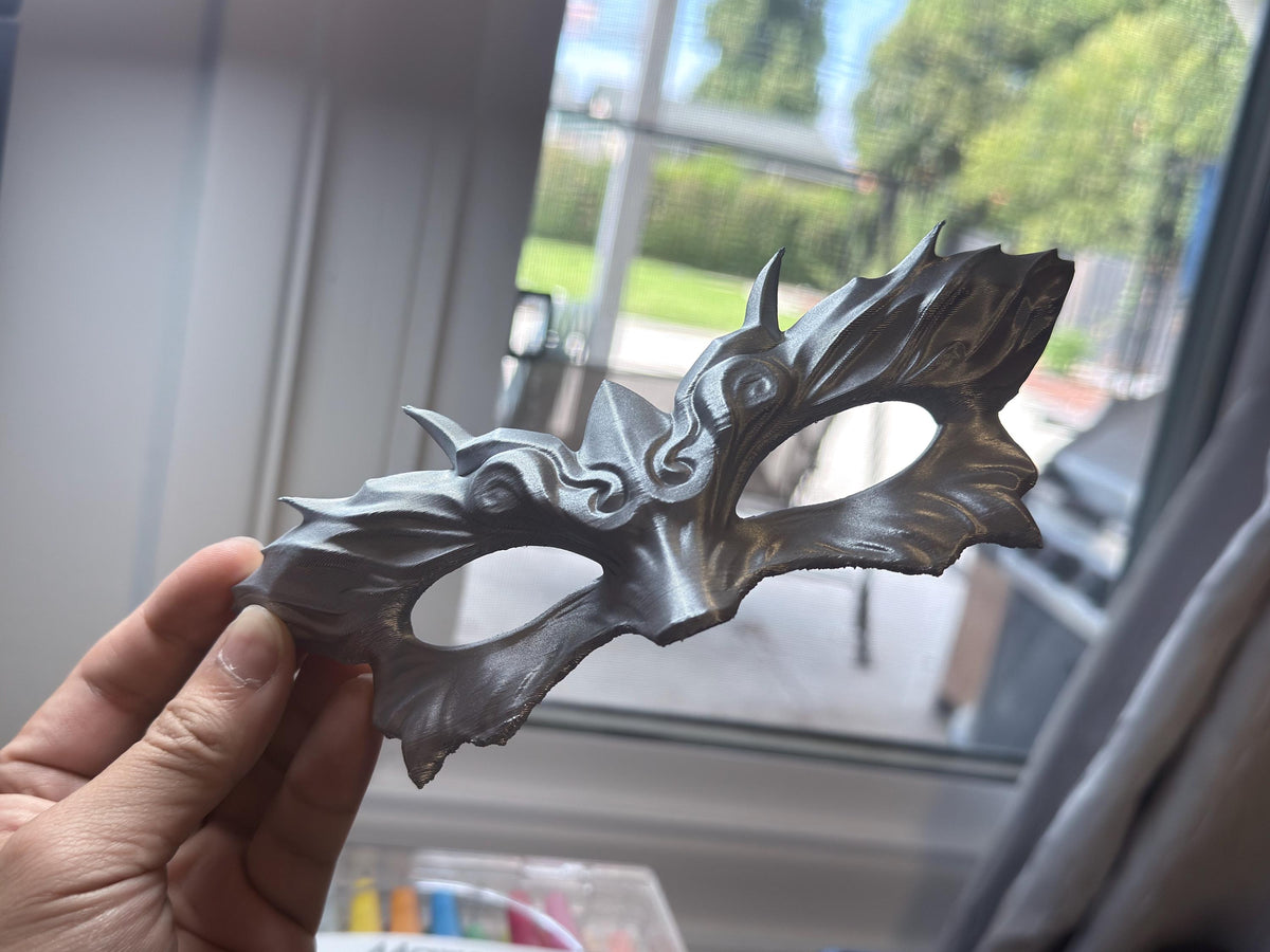 Xavier Handheld Mask Prop, Love and Deepspace, 3D Printed Cosplay Accessory — view 3