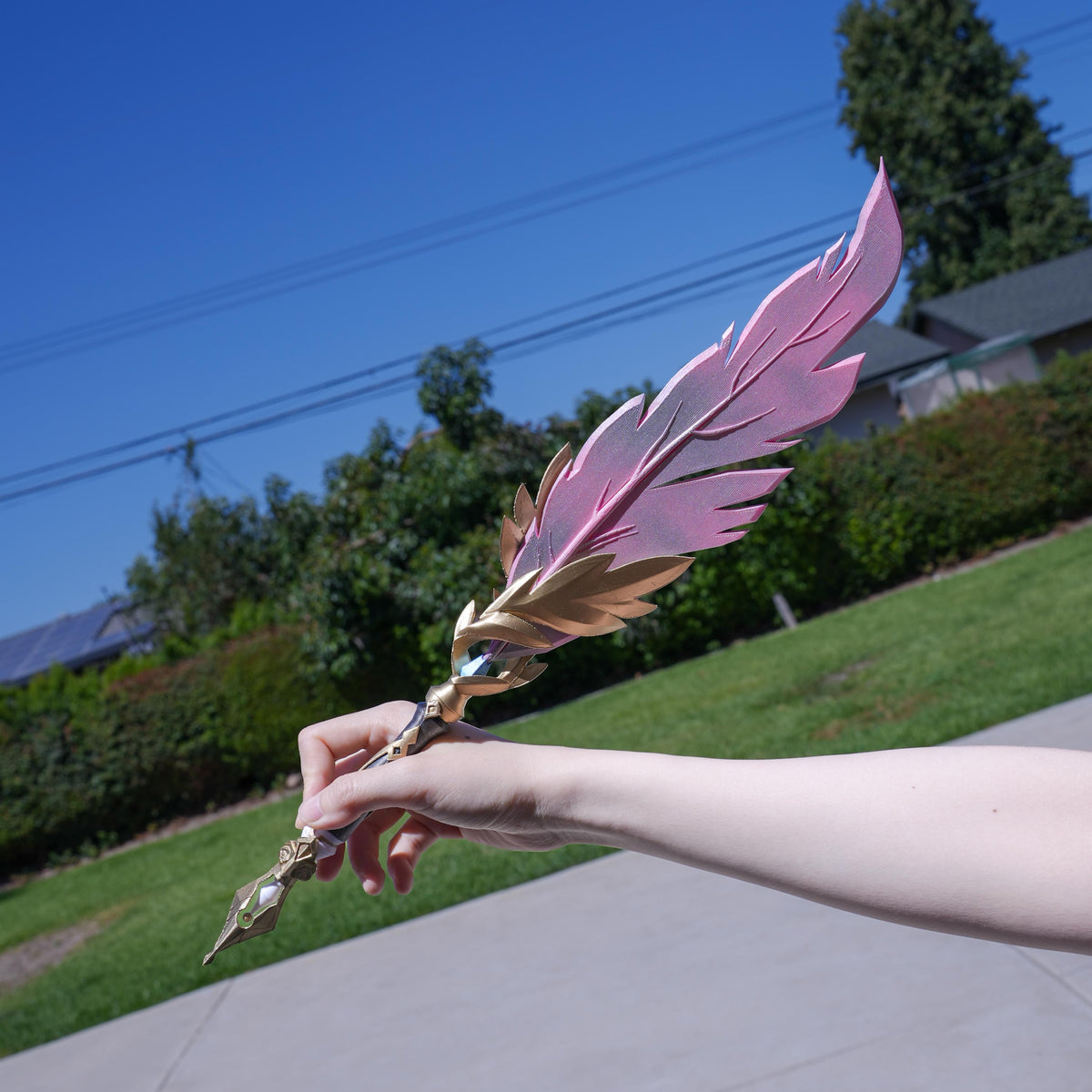 Honkai Star Rail Contract Quill Cosplay Prop, 3D Printed Feather Pen, Fantasy Costume Accessory — view 7