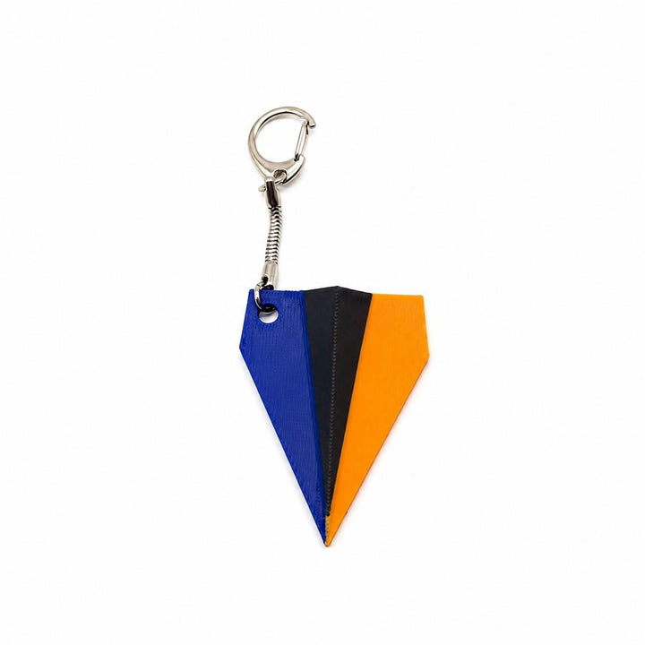 Love and Deepspace Caleb Airplane Keychain, 3D Printed PLA Charm (Blue, Black, Orange)