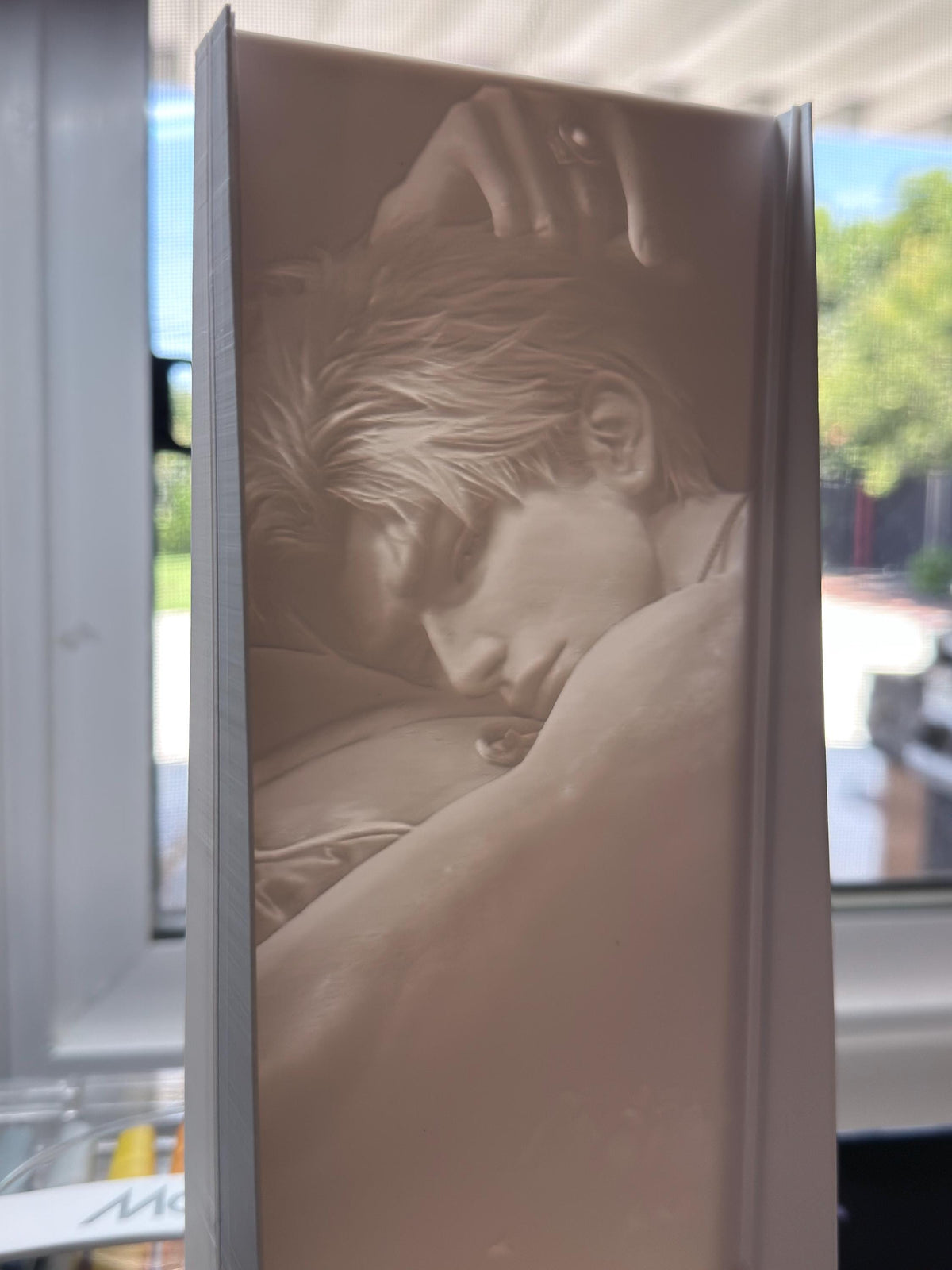 Sylus Lithophane Love and Deepspace 3D Relief Display, Translucent Anime Desk Decor — view 4