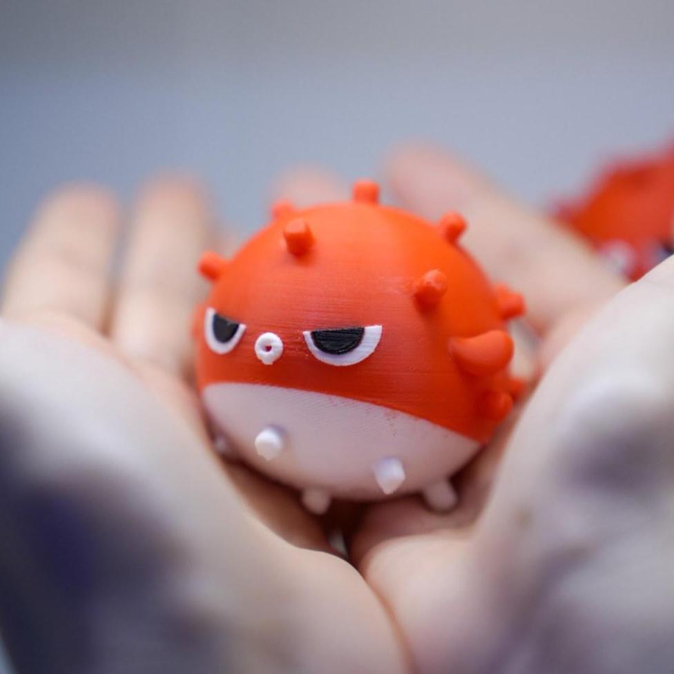 Rafayel Bobo Fish - Love and Deepspace 3D Printed Figurine, Mini Desk Collectible