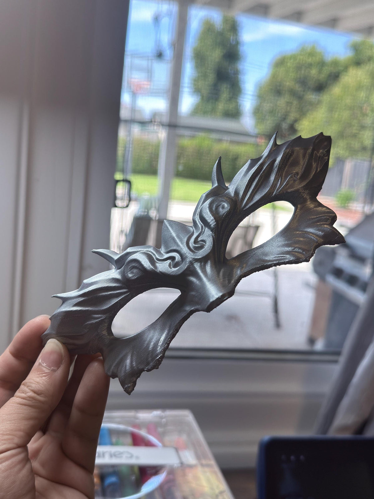 Xavier Handheld Mask Prop, Love and Deepspace, 3D Printed Cosplay Accessory — view 4