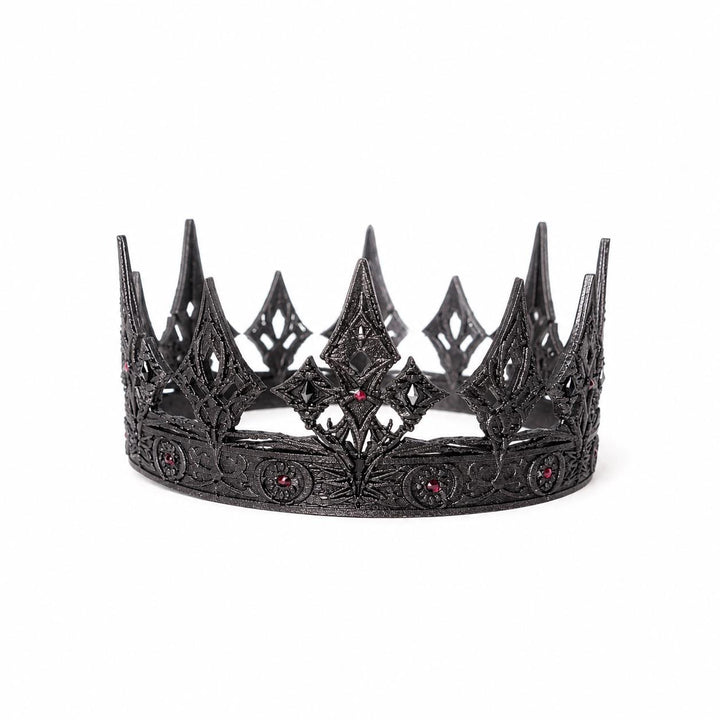 Love and Deepspace Xavier Moonfall Crown, 3D Printed Mini Doll Crown, King of Darknight Collectible, Gothic Doll Accessory