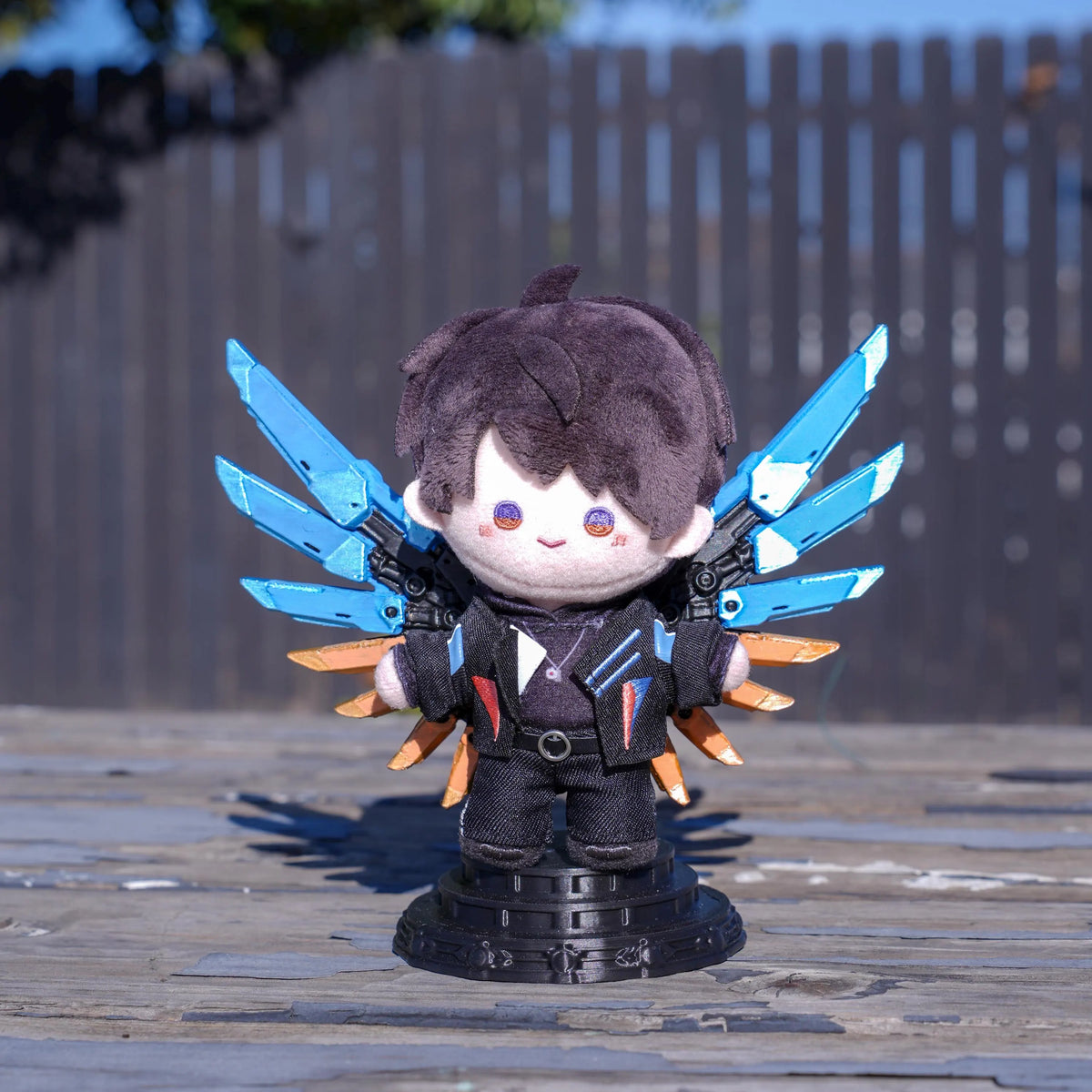 Love and Deepspace Caleb Doll Wing Display Stand | 3D Printed Mechanical Wings & Doll Display Accessory