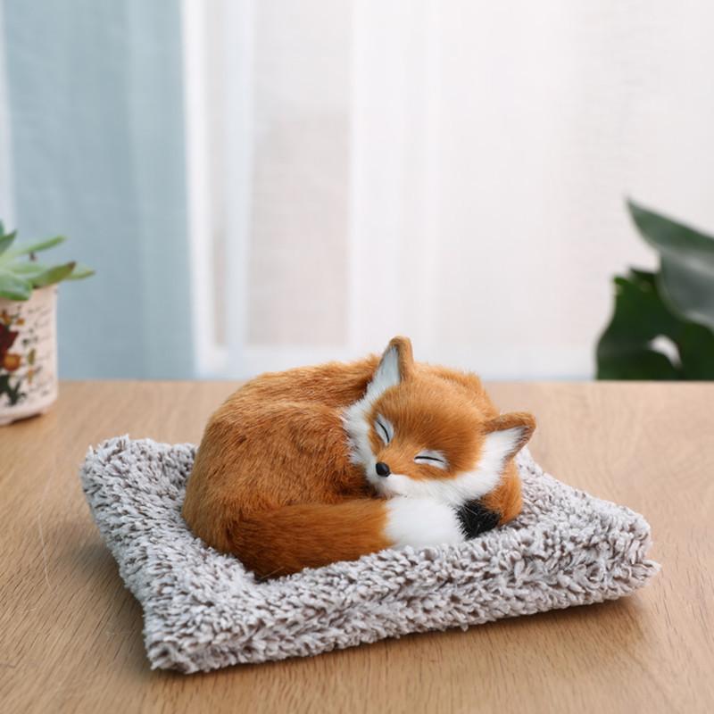 Lifelike Fox Bamboo Charcoal Bag Home Decor Car Accessories