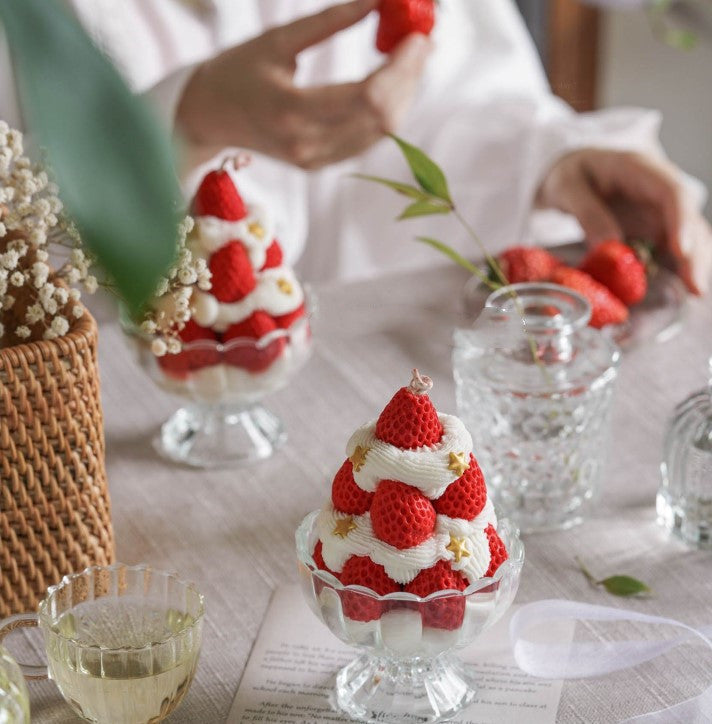 Strawberry Tower Aromatherapy Candles Birthday Gift