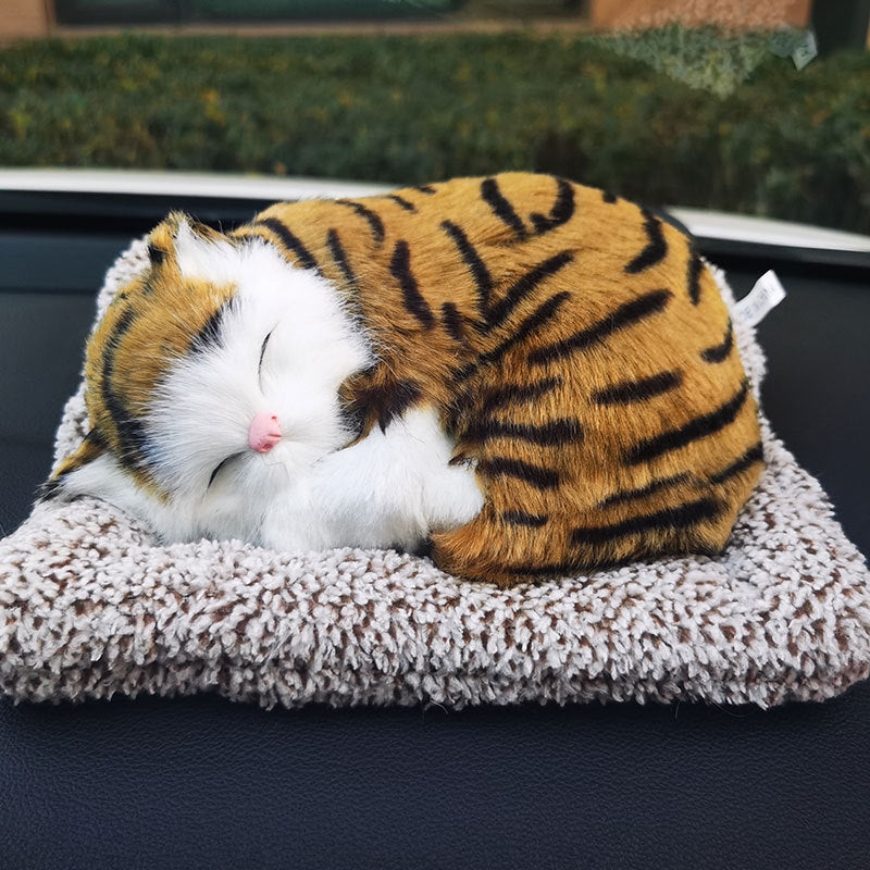 Lifelike Cat Bamboo Charcoal Bag Car Accessories