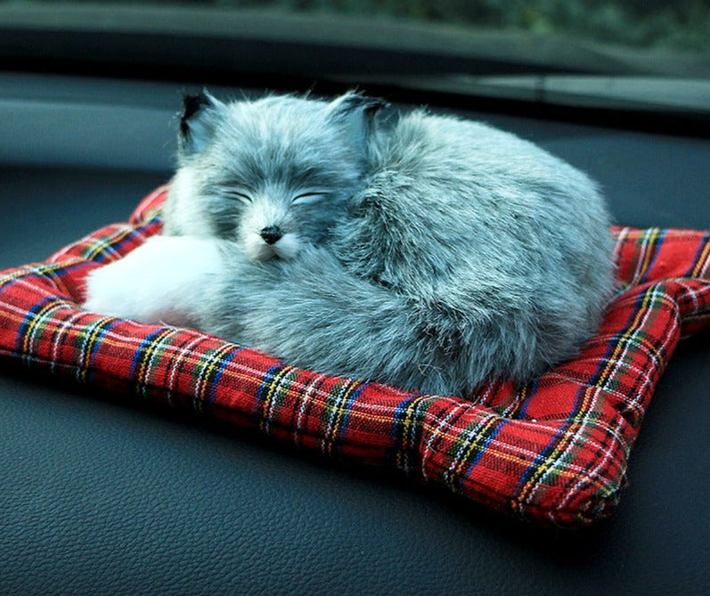 Lifelike Fox Bamboo Charcoal Bag Home Decor Car Accessories