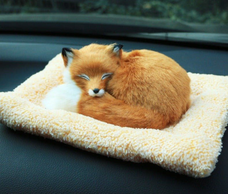 Lifelike Fox Bamboo Charcoal Bag Home Decor Car Accessories