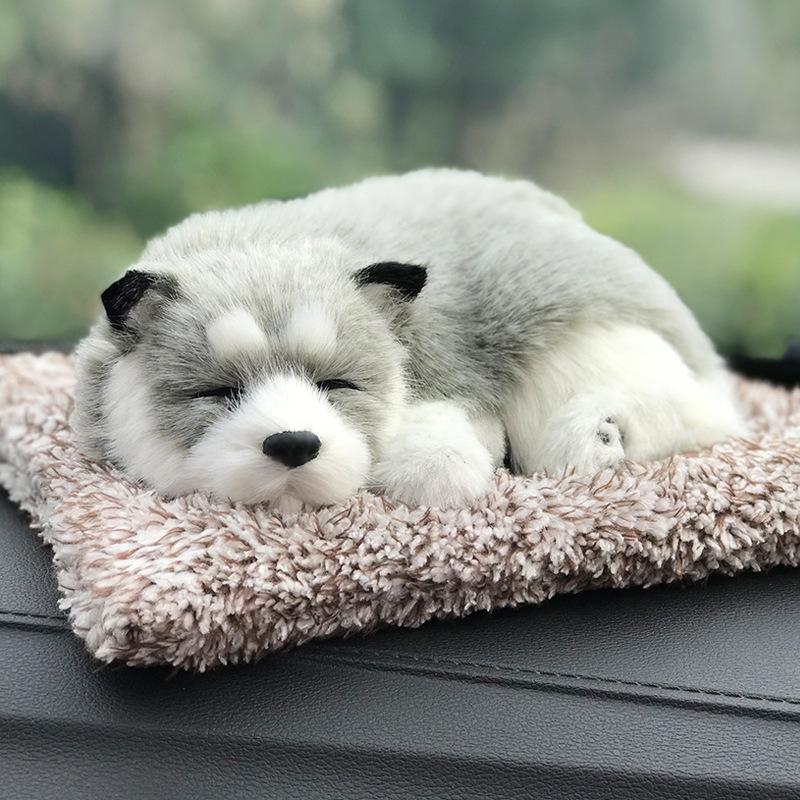 Lifelike Husky Bamboo Charcoal Bag Home Decor Car Accessories