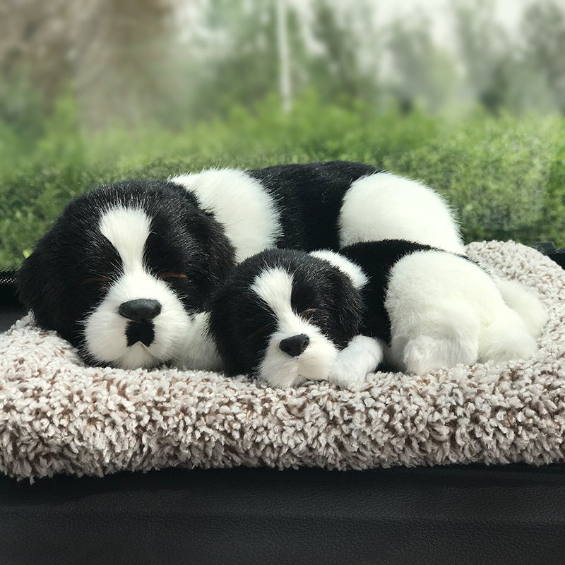 Lifelike Border Collie Bamboo Charcoal Bag Home Decor Car Accessories