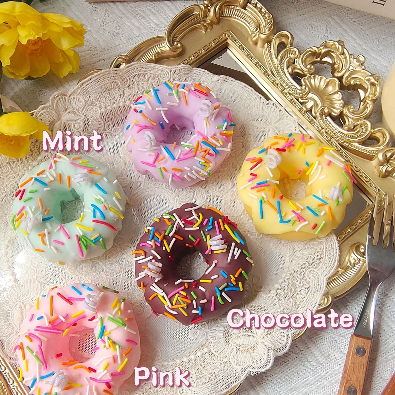 Donut Aromatherapy Candles Birthday Gift