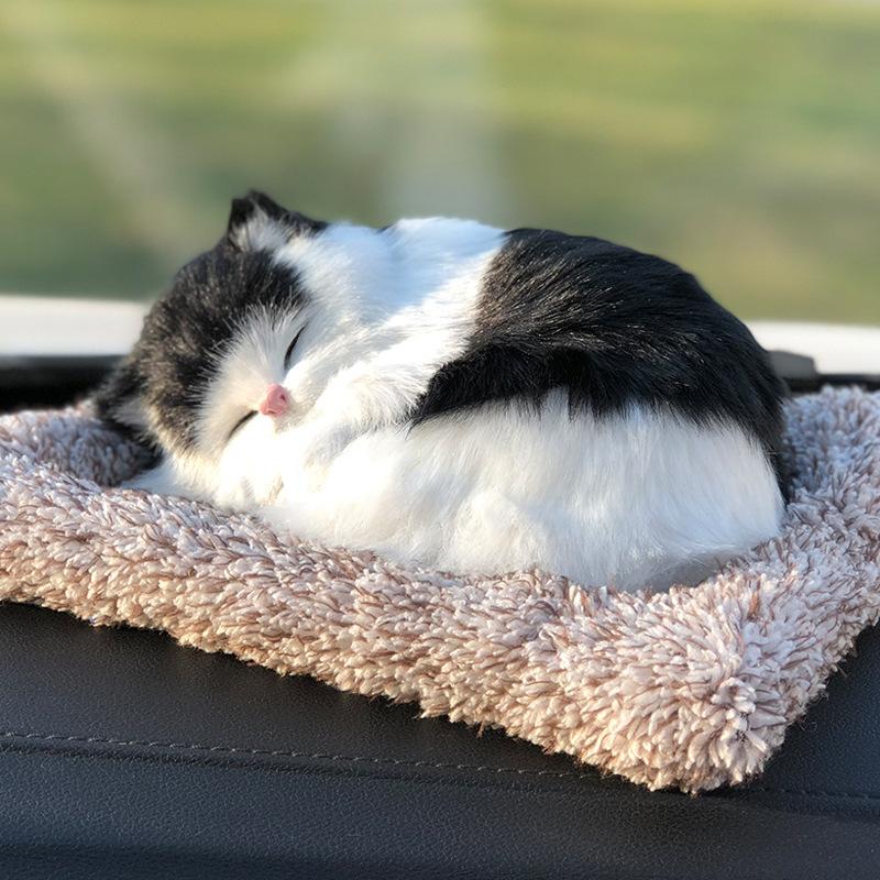 Lifelike Cow Cat Bamboo Charcoal Bag Car Accessories